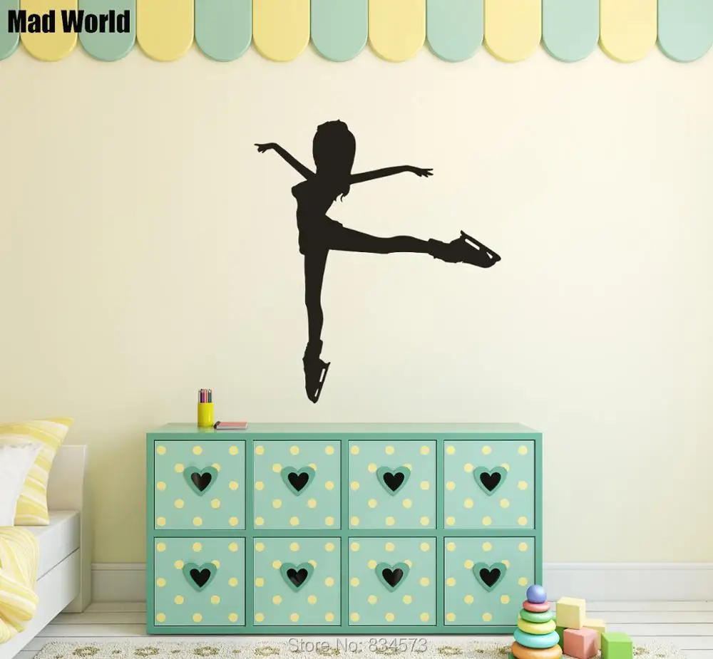 Girl Figure Skater Ice Skating Sport style 7 56w  64h 1