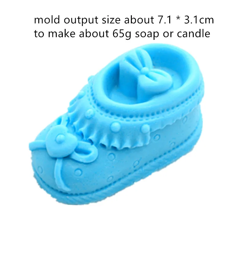 

DIY shoe shape heart pattern candle mold handmade Craft wax candle making silicone mold