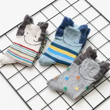 3 пар/лот, новые осенние женские хлопковые носки с героями мультфильмов для женщин, милые носки со слоником с животными, новые хлопковые носки с героями мультфильмов