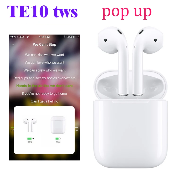 Высокое качество ZT TE10 наушники-вкладыши TWS с 1:1 air mini Беспроводной Bluetooth 5 0 3D