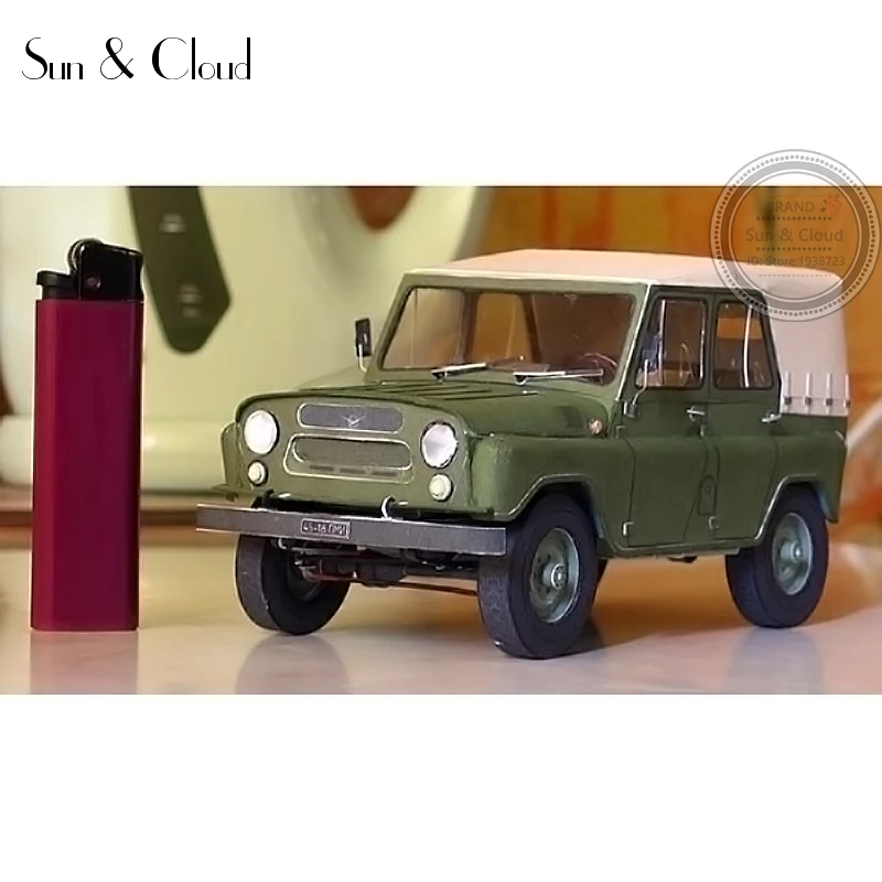 1:25 DIY 3D Россия UAZ-469 внедорожный Военный джип автомобиль бумажная модель Вторая мировая война сборка ручная работа игра-головоломка детская игрушка