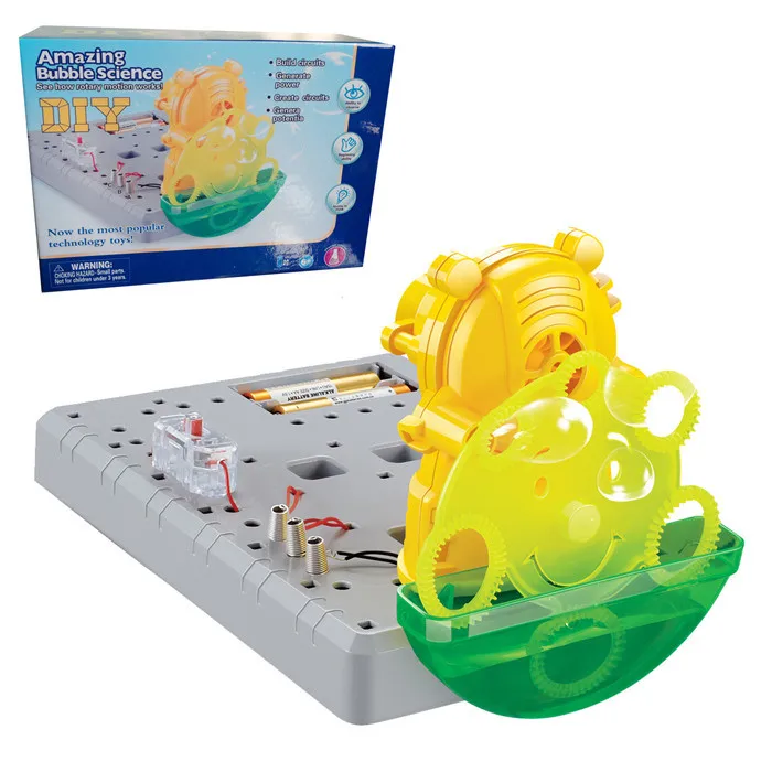 Обучающая игрушка сделай сам ручной Bubble science/брызг фонтан/Турбокомпрессор/Летающий Диск Оборудование студенческие дети учатся экспериментальный реквизит