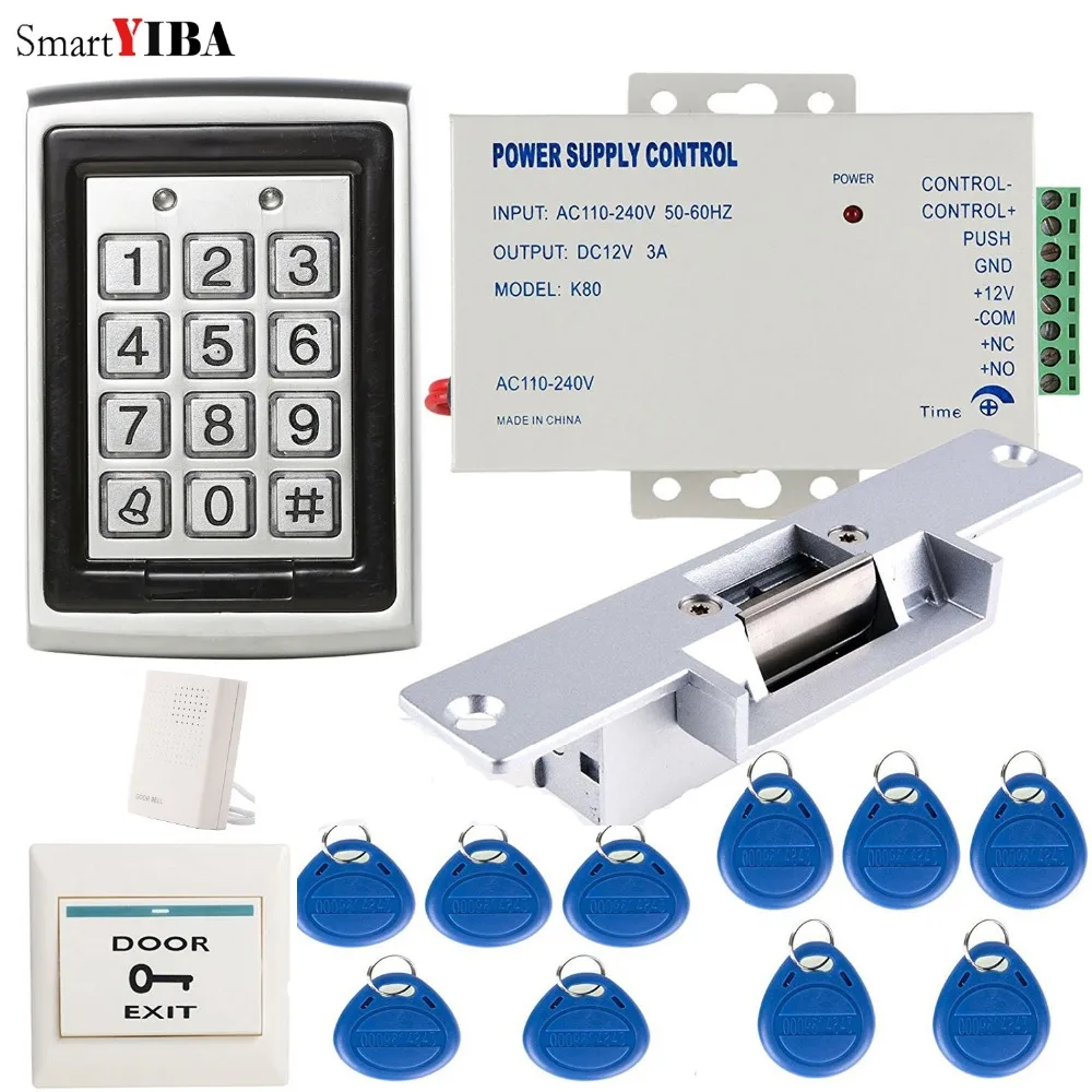SmartYIBA RFID клавиатуры двери Система контроля доступа комплект с Strike пульт