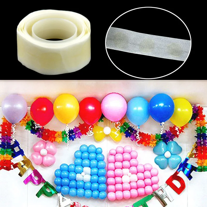 100/Roll Removable Balloon Foil Glue Dot Wedding Birthday Decoration DIYin Ballons