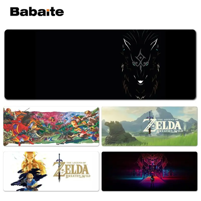 

Babaite 2018 New Legend of Zelda Laptop Gaming Lockedge Mice Mousepad Size for 300*900*2mm and 400*900*2mm Design Mouse Pad