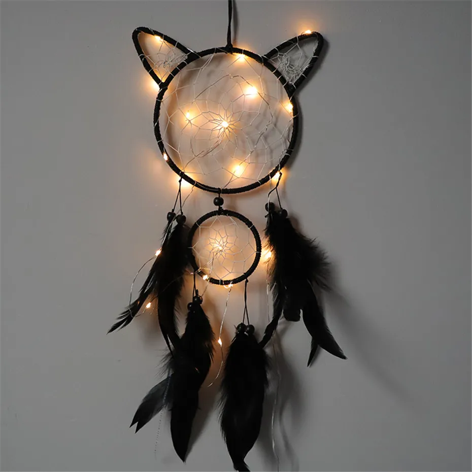 Feather dreamcatcher led lights 8