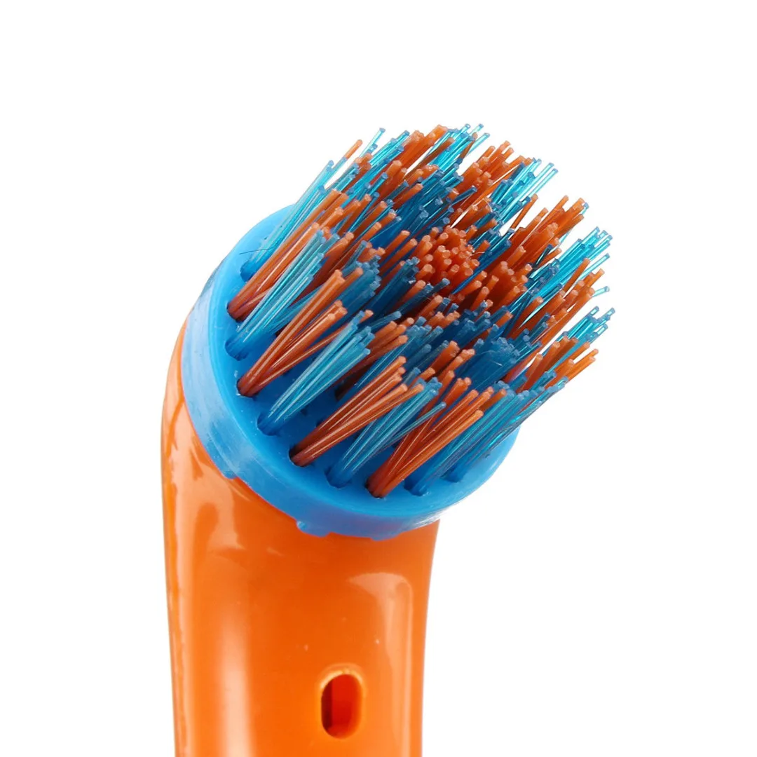 JX-LCLYL 26CM Super Sonic Scrubber Electric Cleaning Brush Household All Purpose W/4Heads Random Color