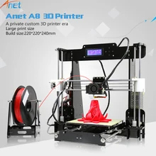 

2018 High Quality ! Anet A8 3D Printer Upgraded DIY Reprap i3 3D Printer with Filament for Free Large Printing Size