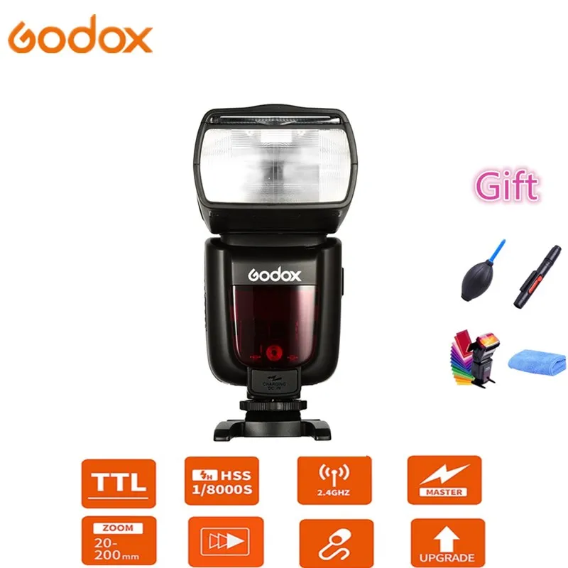 Godox Ving V860II-S V860II-N V860II-C V860II-F V860II-O синхроконтакта разъем для внешней вспышки типа ttl из быстрорежущей стали с литий-ионным Батарея для sony цифровой зеркальной камеры Nikon Canon Olympus Fujifilm