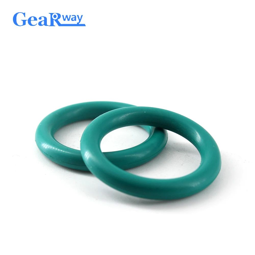 Gearway 5 7 мм Толщина уплотнительное кольцо зеленый FKM резиновая прокладка