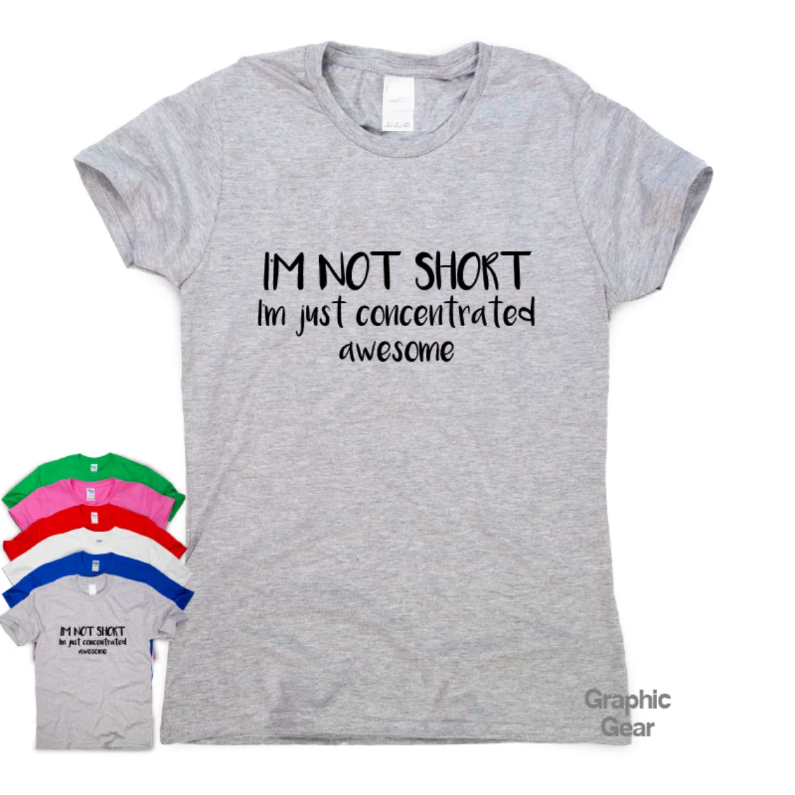 

I'm Not Short - funny T shirt humour mens gift womens sarcastic tee tslogan top Funny Tops Tee New Unisex Funny free shipping