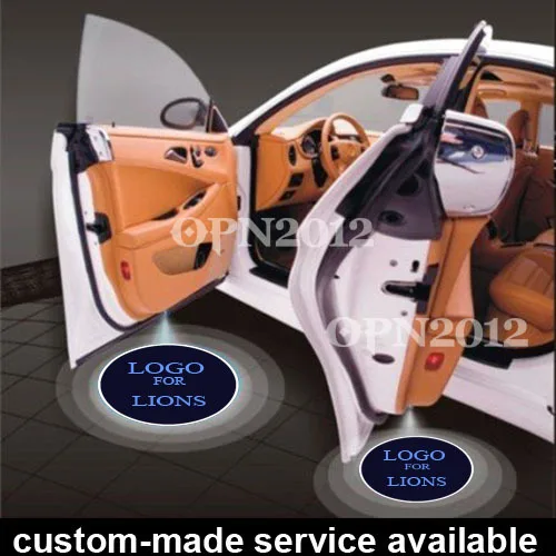 2 x Car Door Step Courtesy Welcome LED Logo Light Laser Projector Ghost Shadow Emblem For