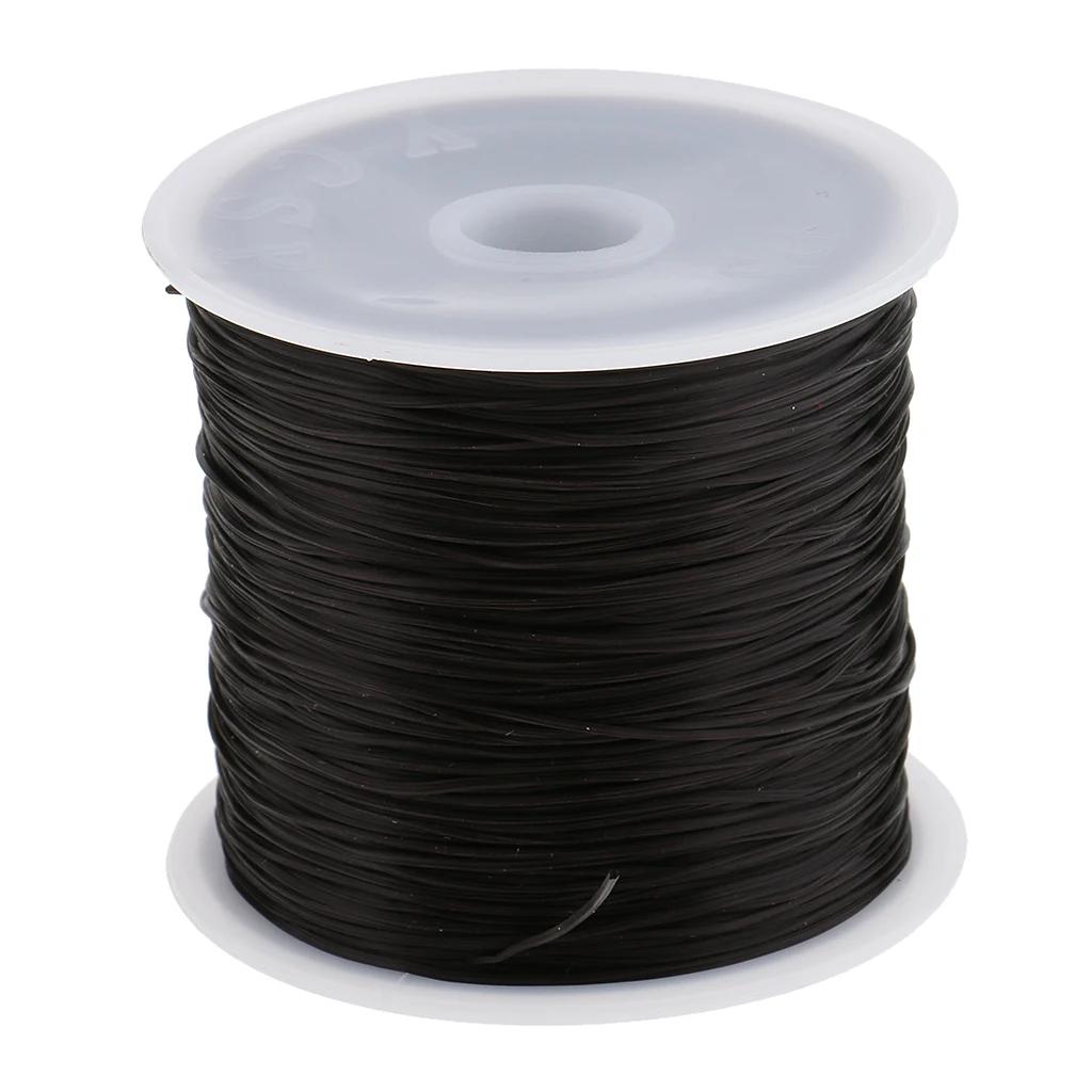 Professional Salon Hair Weave Sew Decoration Thread for Wig Weft Hair Extension,(Pack of 2,60M,Black)