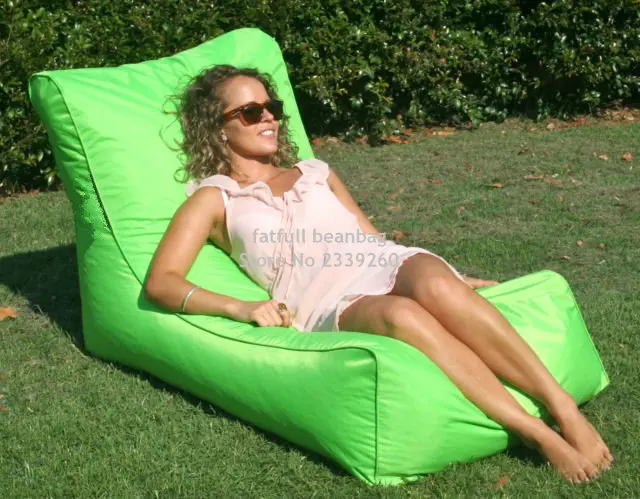 COVER ONLY , no filler-Purple outdoor bean bag furniture chair, Outdoor waterproof beanbag sofa seat-garden hammock chair