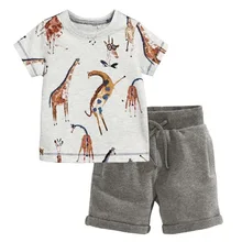 JTS-531, жираф, 6 компл./лот, детей комплект одежды для мальчиков для От 2 до 7 лет, хлопок