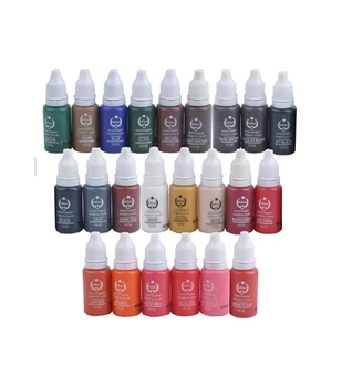 

23pcs permanent Makeup tattoo ink pigment 15ml/bottle for eyebrow make up ink 23 colors for choose