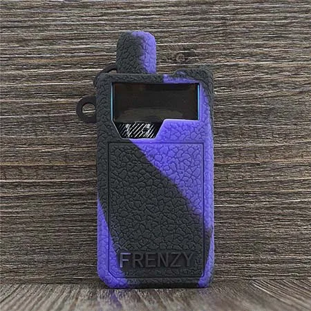 Чехол с текстурой для GeekVape Frenzy Kit Pod system, силиконовый чехол для кожи, гелевая оболочка, подходит для Geek Vape Frenzy Kit - Цвет: Black purple