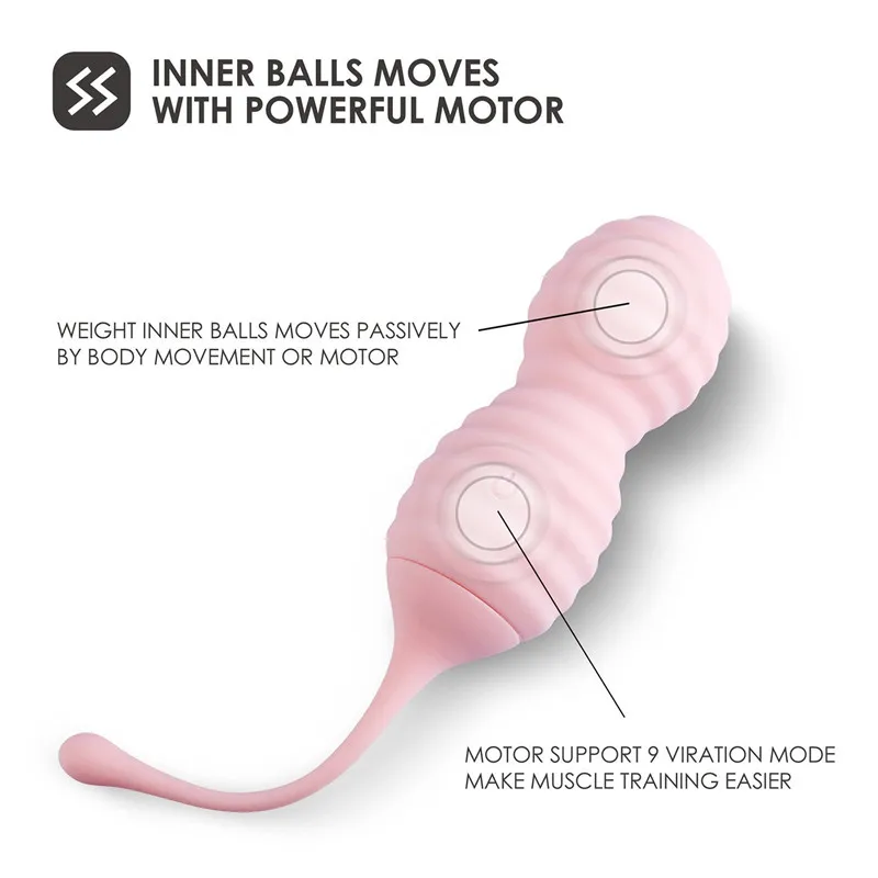 Smart Remote Control Silicone Kegel Ball Ben Wa Ball Tighten Exercise Machine Vaginal Geisha Vagina Ball Sex Toys for Women