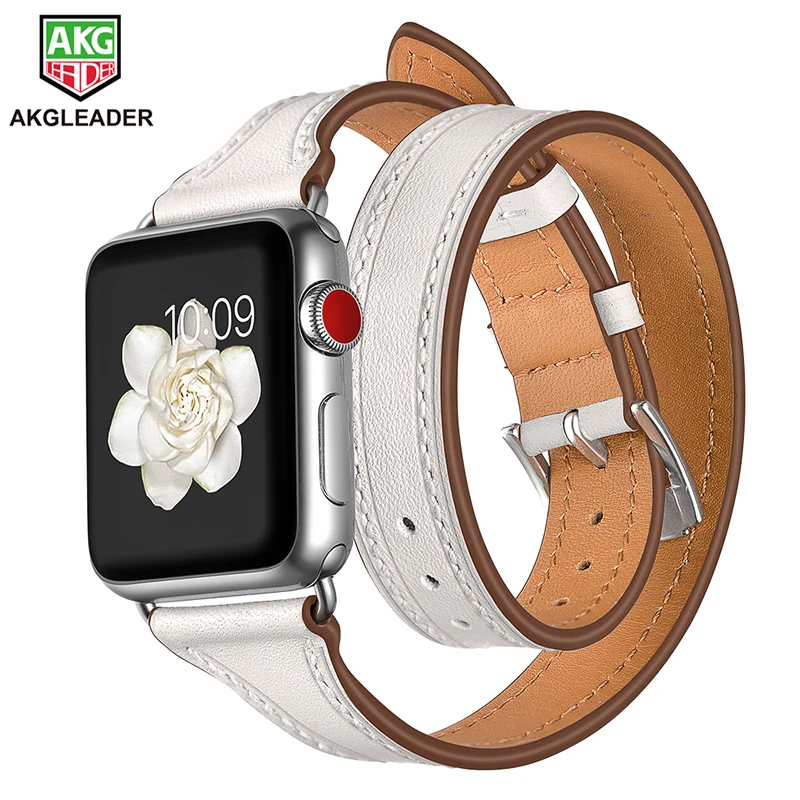 Ремешок для часов Apple Series новейший тонкий кожаный ремешок iWatch 1 2 3 38 42 мм|Ремешки