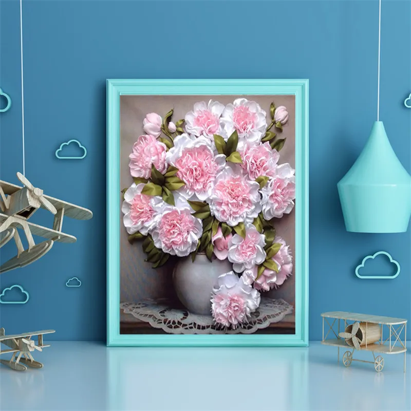 5D DIY полный набор для рисования с круглыми камнями и полотном живопись вышивка