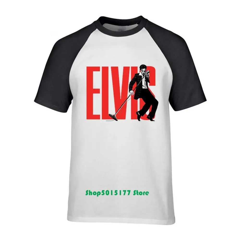 Новейшая Мужская футболка Elvis Presley с коротким рукавом летняя повседневная