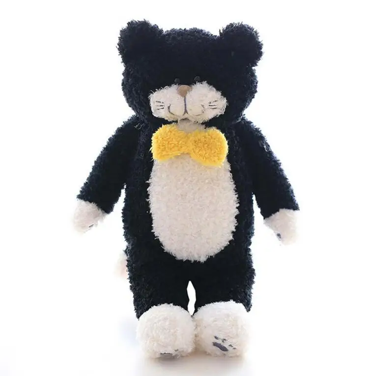 42 см peluche мультфильм галстук-бабочка милого кота Японии tiimo черный Cat плюшевые игрушки Cat и животных плюшевые куклы для дети pelucia