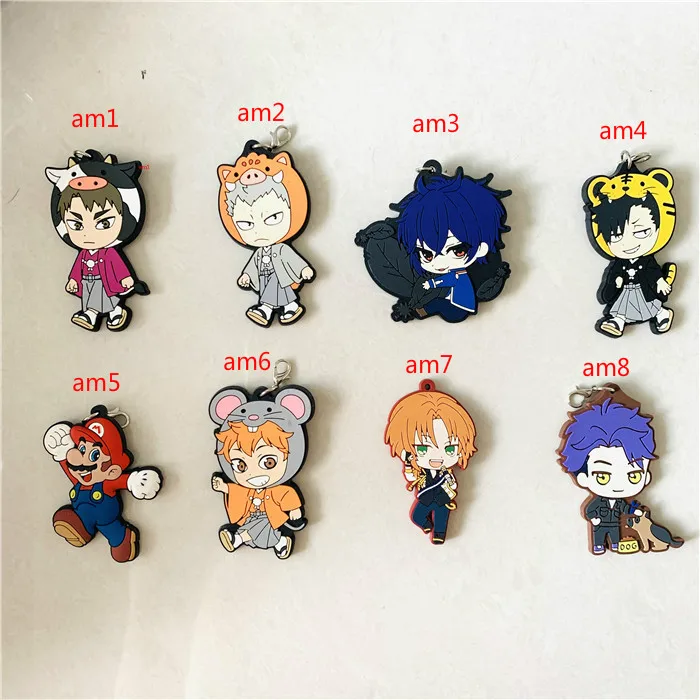 

[am] Clearance Sale Keyring Anime Model Pendant Action Figure Keyring Phone Bag Pendant Toys for Children Christmas Gifts 3-5cm