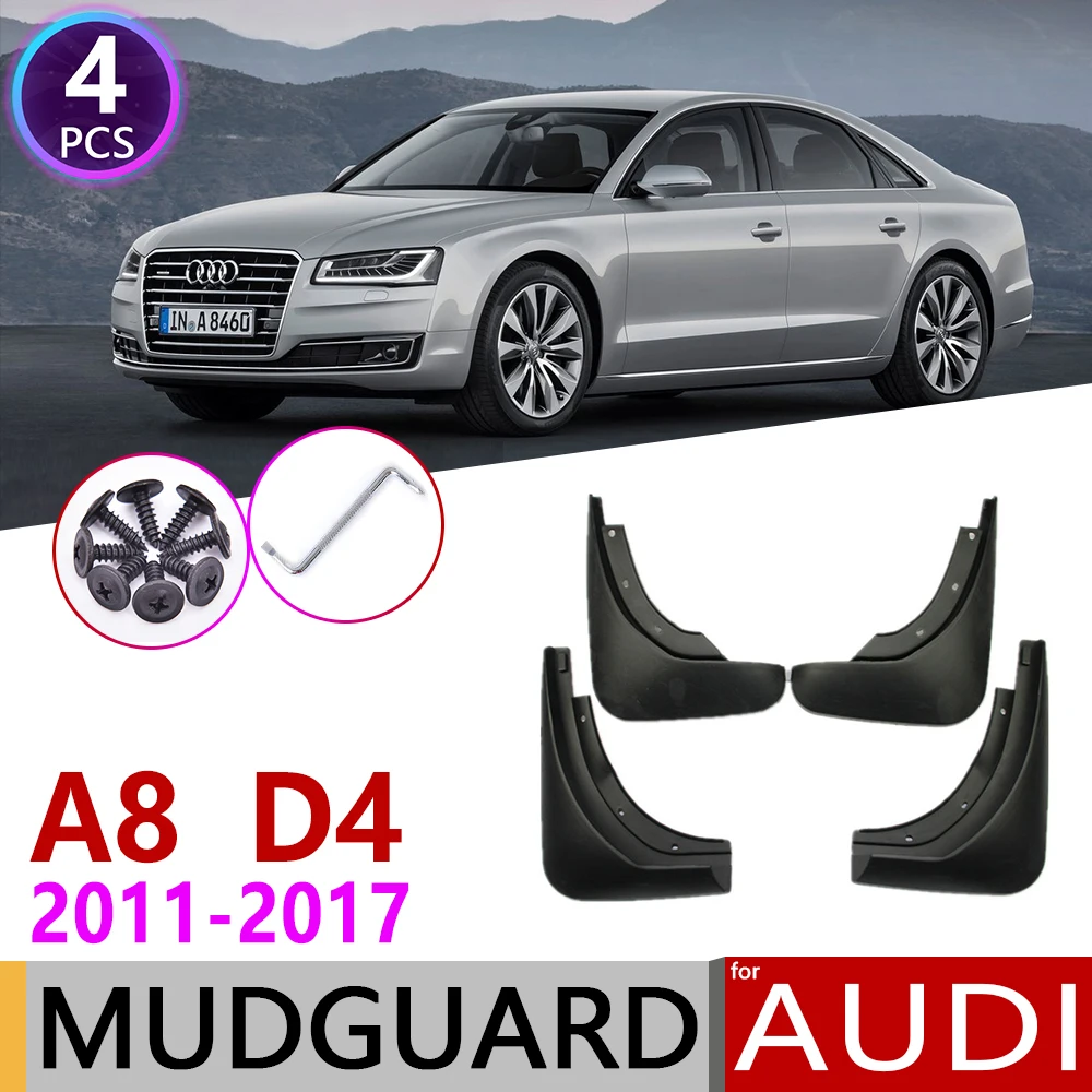 Автомобильный брызговик для Audi A8 D4 2011 ~ 2017 Fender закрылки аксессуары брызговиков 2012