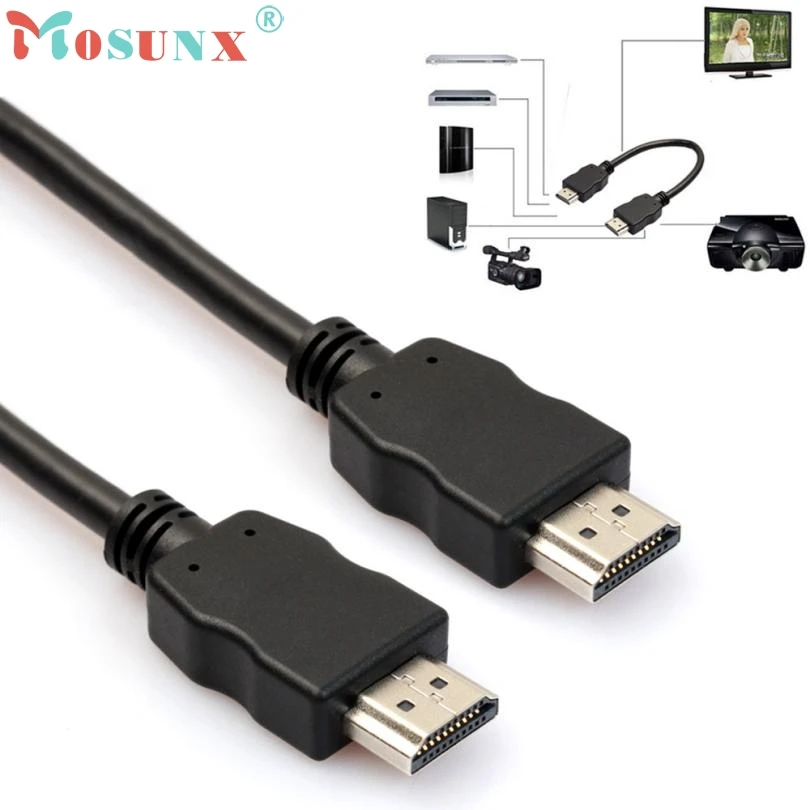 Del HDMI 1,4 HDTV кабель позолоченный 28 AWG кошка 2/CL2/FT4 HDMI к HDMI кабель Mar04