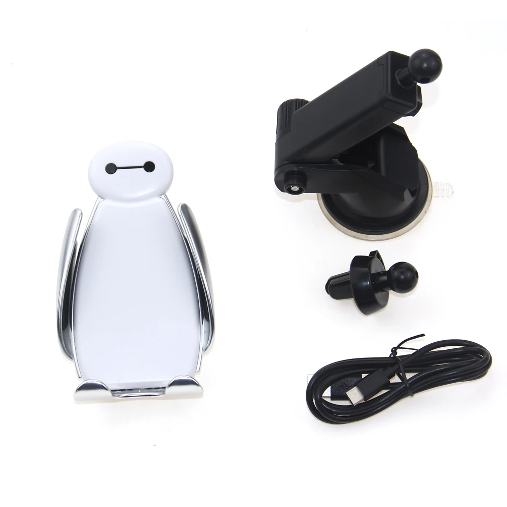 Автомобильное беспроводное зарядное устройство Baymax Qi для iPhone Xs Max Xr X Samsung S10 S9