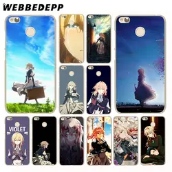 WEBBEDEPP фиолетовый Evergarden аниме чехол для Xiaomi mi 8 SE A1 A2 Lite 6X6 5X 5S 5 mi x 2 s POCOPHONE и красный mi примечание 6 Pro