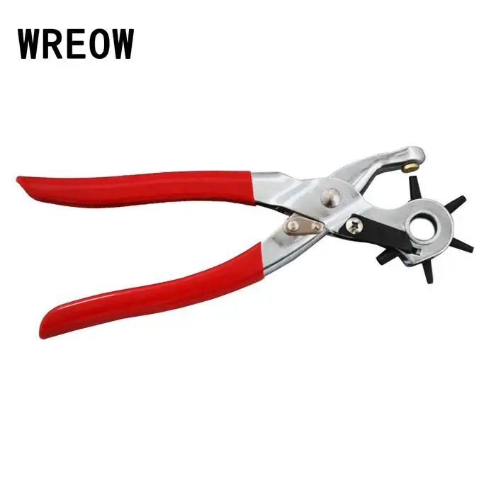 9 Inch Leather Heavy Duty Hole Punch Plier Revolving Watch Band Belt Hollow Punching Tools Multi