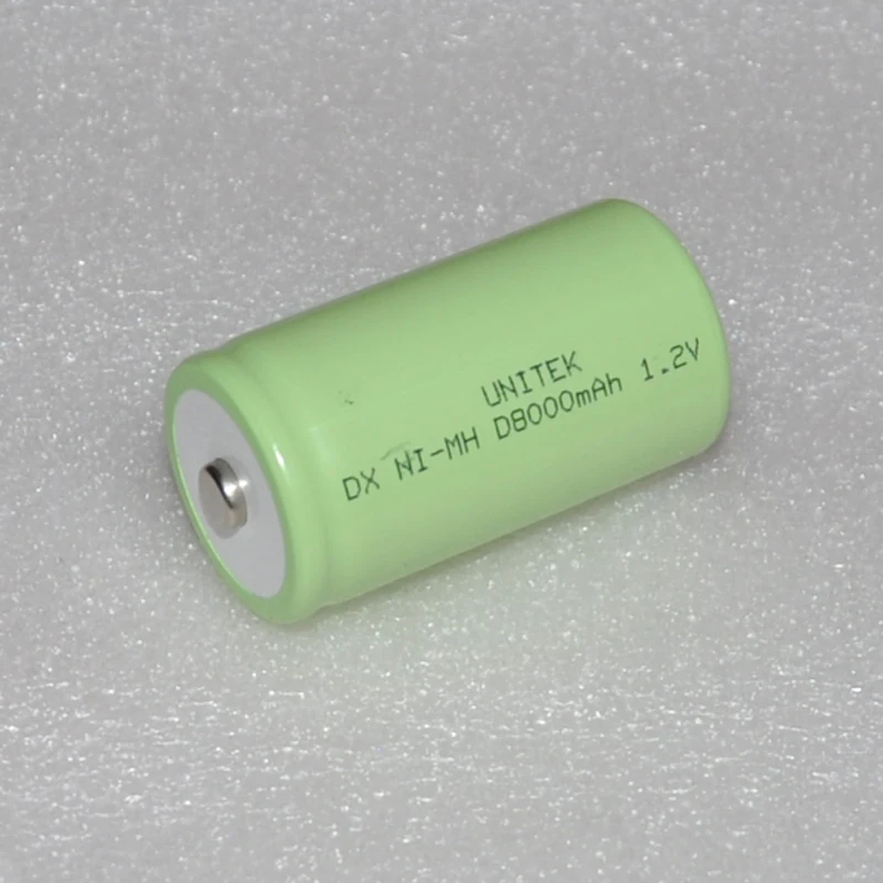 

1PCS UNITEK 1.2v rechargeable battery Ni-Mh NIMH SIZE D 8000mah LR20 R20 NI MH cell for gas cooker oven burner torch and clock