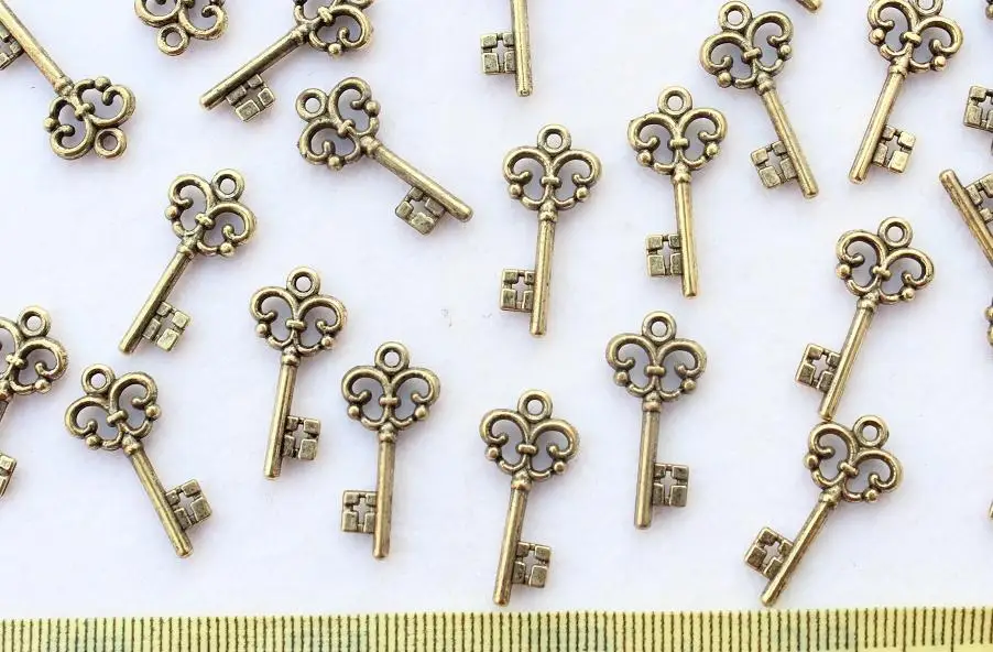 700 шт. винтажные ключи скелетоны с бронзовым покрытием|vintage keys|key vintagependant charms |