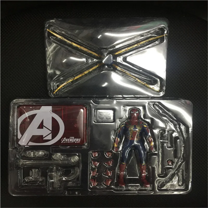 Marvel Мстители SHFiguarts Железный Паук Бесконечность войны BJD человек паук фигурка