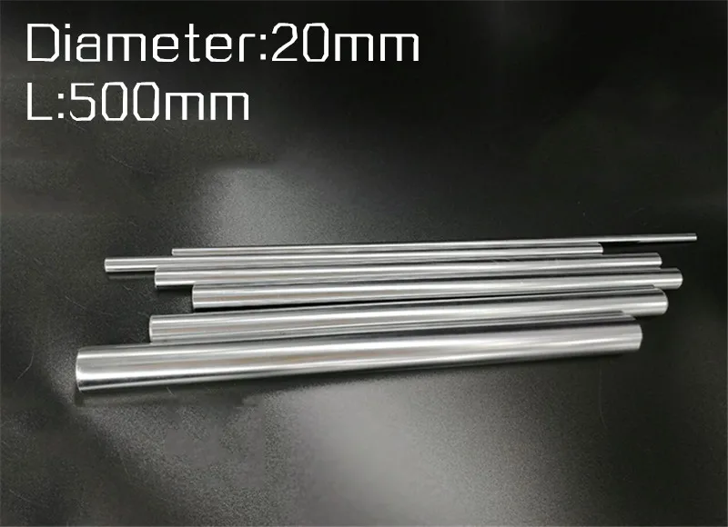 

2pc diameter 20mm - 500mm linear round shaft harden rod chrome plated linear shaft for linear slide system CNC XYZ table