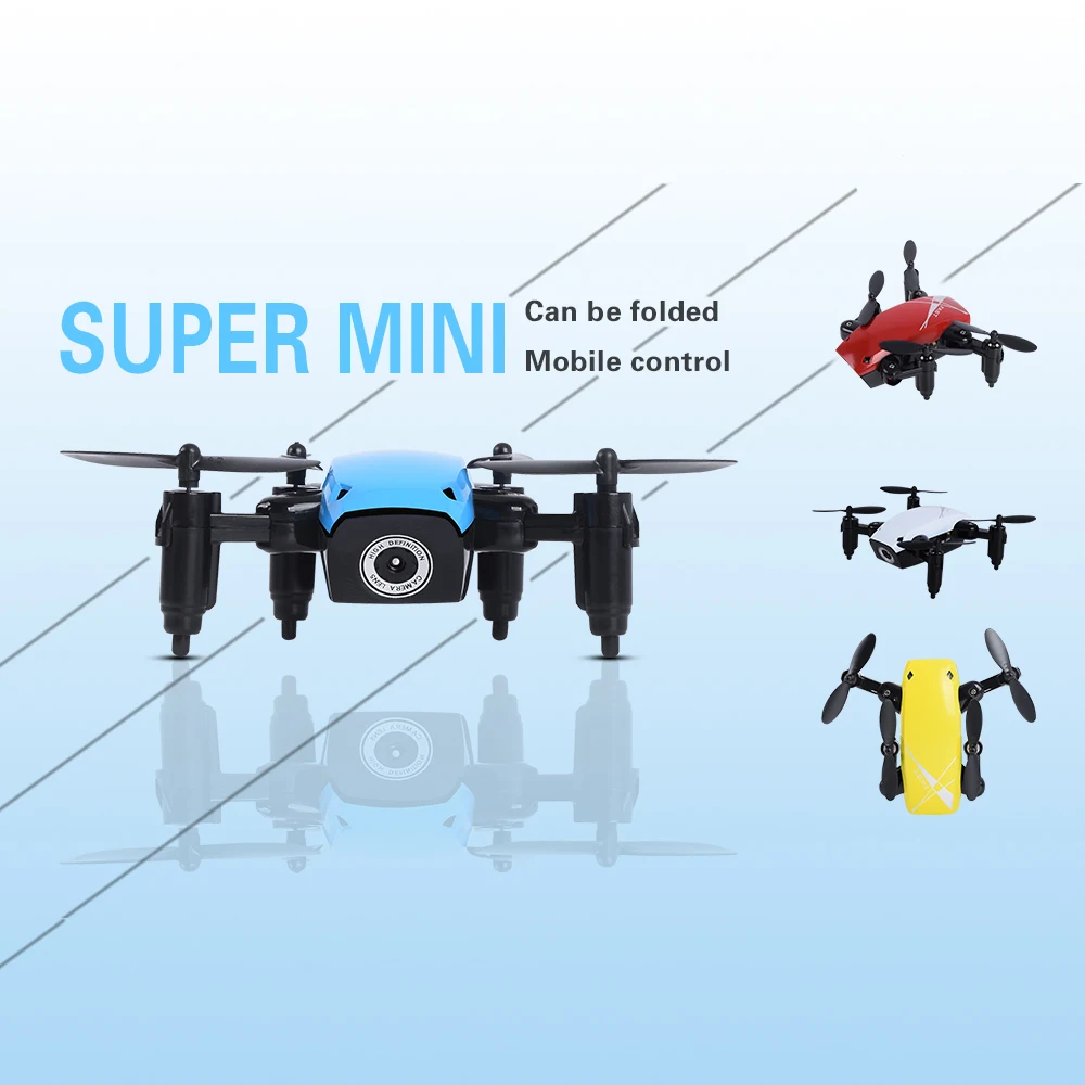 

S9W Mini Foldable RC Drone Pocket with Camera FPV WiFi S9 No Helicopter Toy For Kids Gift