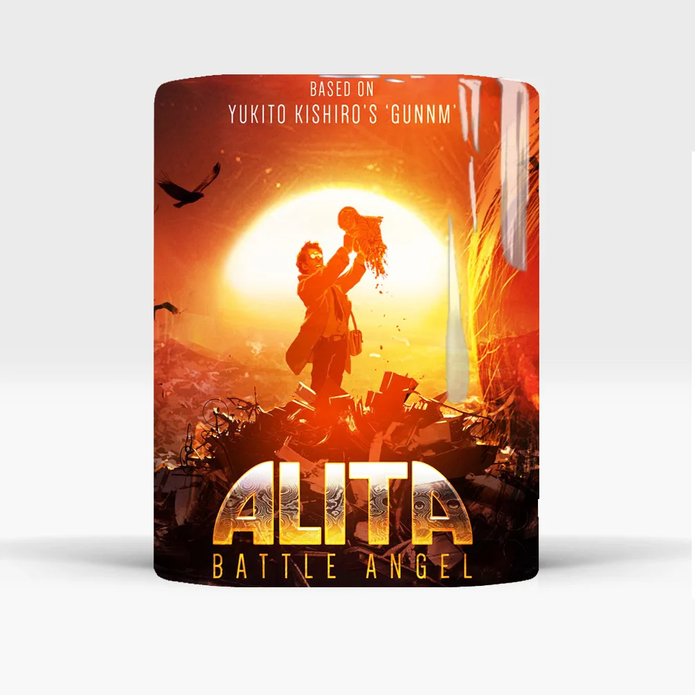 2019 модная кружка для горячей воды Alita:Battle Angel 350 мл креативная кофе с керамической