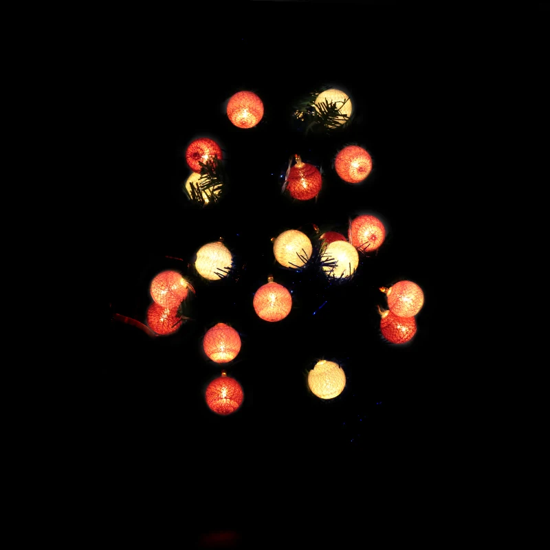 2 м светодиодный шар гирлянды светильник гирлянда декоративная цепочка Сказочный светильник s на батарейках Рождественская вечеринка свадебное украшение