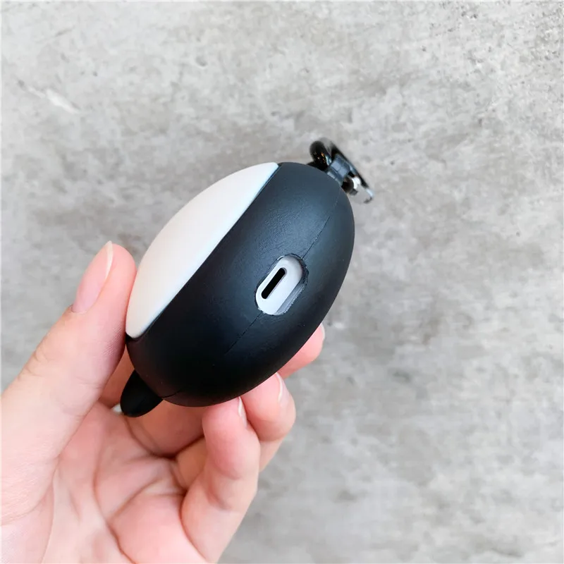 3D мультфильм Пингвин беспроводной Bluetooth наушники чехол для Apple AirPods силиконовые наушники Чехлы для Airpods 2 защитный чехол