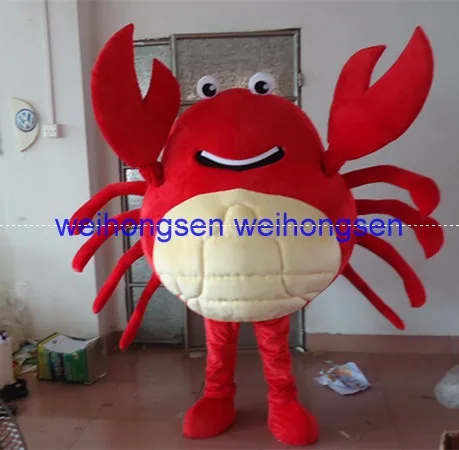 

MaKe EVA Material red crab Mascot Costumes Unisex cartoon Apparel Cosplay Custom made Adult Size 244