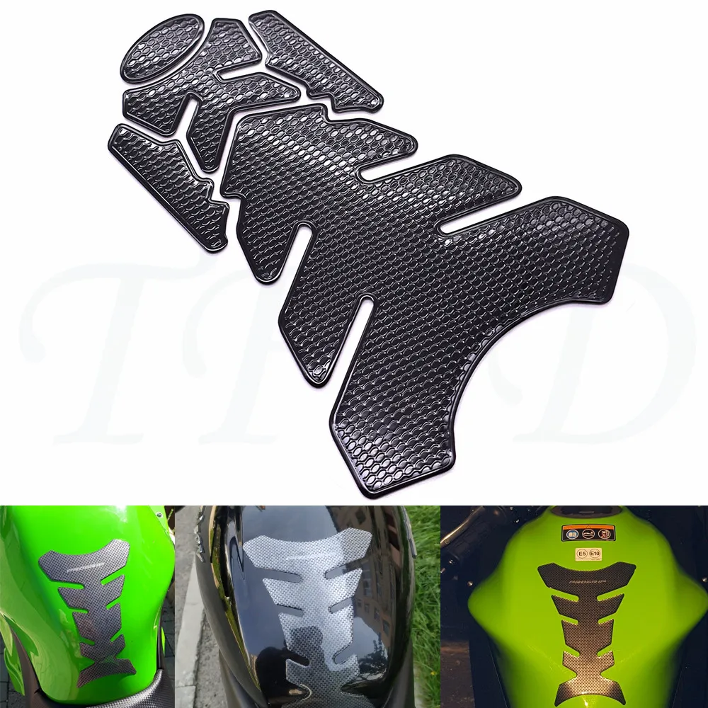 

New fashion universal motorcycle decal gas fuel tank pad protection sticker for Kawasaki Z1000SX NINJA 1000 ZX-6 ER5 ZR750 ER6N