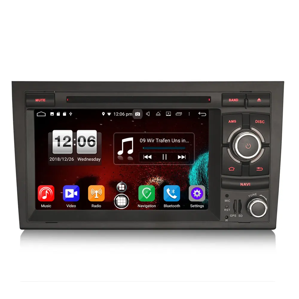 Sale 7" Unique Design with Two UI Styles Android 8.1 Oreo OS Car DVD Multimedia GPS Radio for Seat Exeo 2008 2009 2010 2011 2012 2013 0