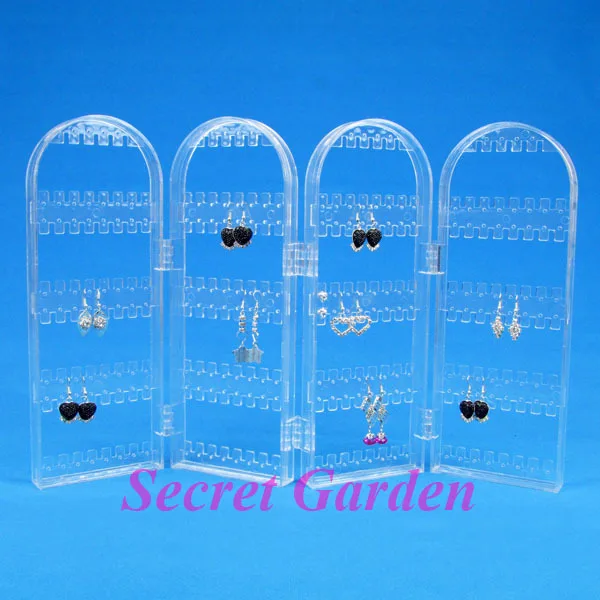 TONVIC High Quality Clear View Plastic Folding Screen Earring Display