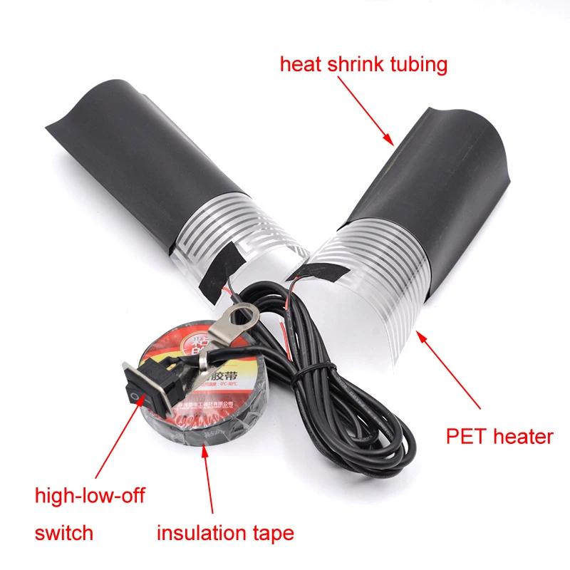 ZSDTRP 12V Motorcycle ATV Heated Grip Handlebar Warmer Kit Pads Cover Moto Scooter Electromobiles Motocross Hot Handle Bar | Автомобили и