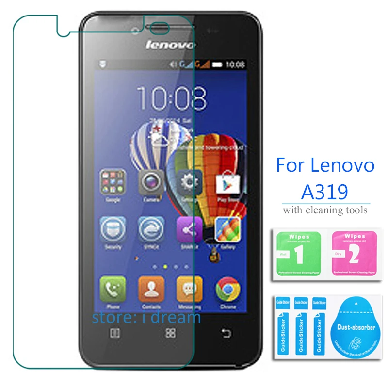 

2PCS For Lenovo A319 Tempered Glass Screen Protector 2.5 9H Front Safety protective Film pelicula de vidro ON A 319