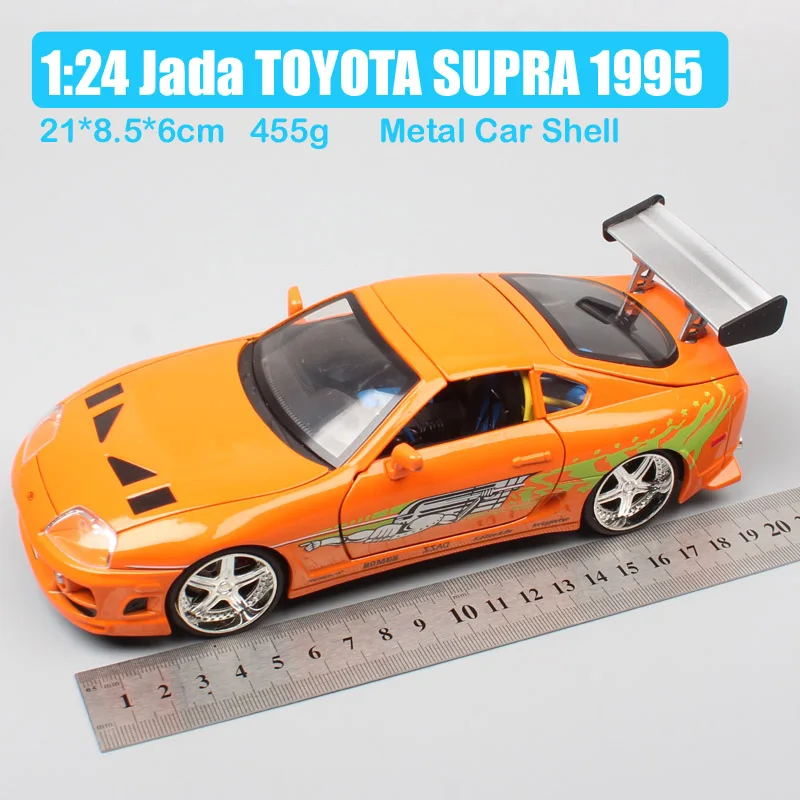 1/24 Jada большой Тойота Супра Celica 1995 литые под давлением и транспортные средства металлические гоночные копии масштаб и модели игрушечные машинки для детей коллектор