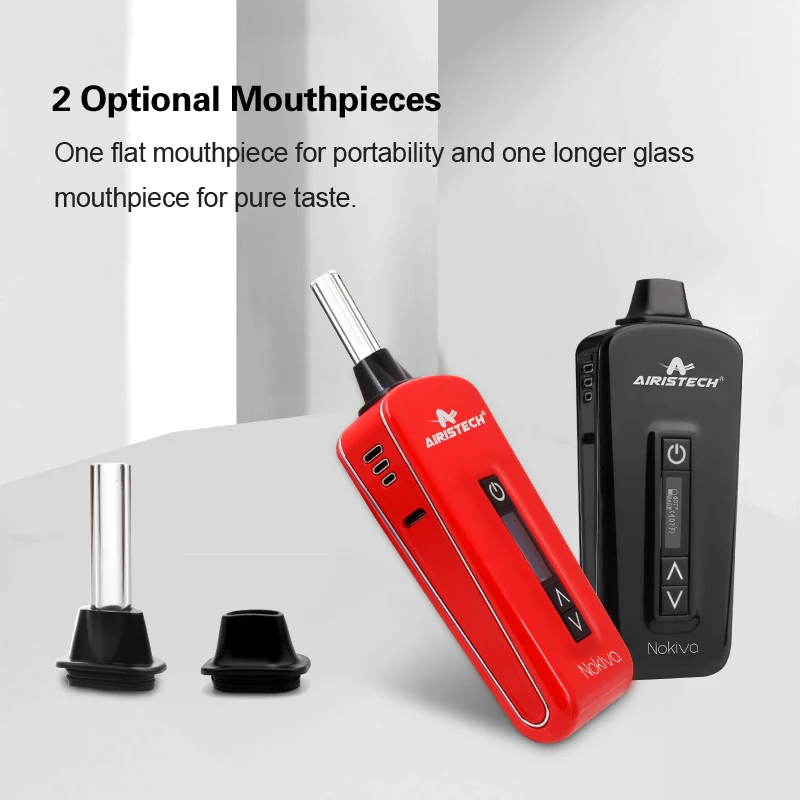 Beste AIRISTECH airis Herbva Nokiva Droge Kruid Vaporizor Keramische Doos Mod Vape Kit Oled Display Temperatuurregeling Elektronische Sigaret