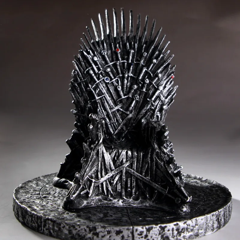 

16CM The Iron Throne Model Figure Toys GAME OF THRONES Action Figure Song of Ice and Fire Sword Chair Model Collective Doll Gift
