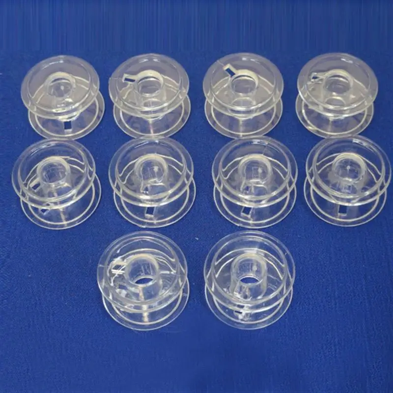 

WINOMO 20pcs/Pack 2.1cm Clear Plastic Domestic Sewing Machine Bobbins Practical Sewing Accessories For Home DIY